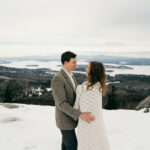 Mount Major, New Hampshire Winter Elopement