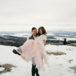 Mount Major, New Hampshire Winter Elopement