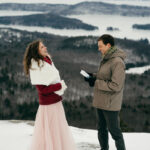 Mount Major, New Hampshire Winter Elopement