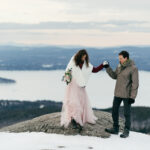 Mount Major, New Hampshire Winter Elopement