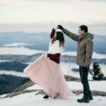 Mount Major, New Hampshire Winter Elopement