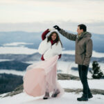 Mount Major, New Hampshire Winter Elopement