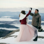 Mount Major, New Hampshire Winter Elopement