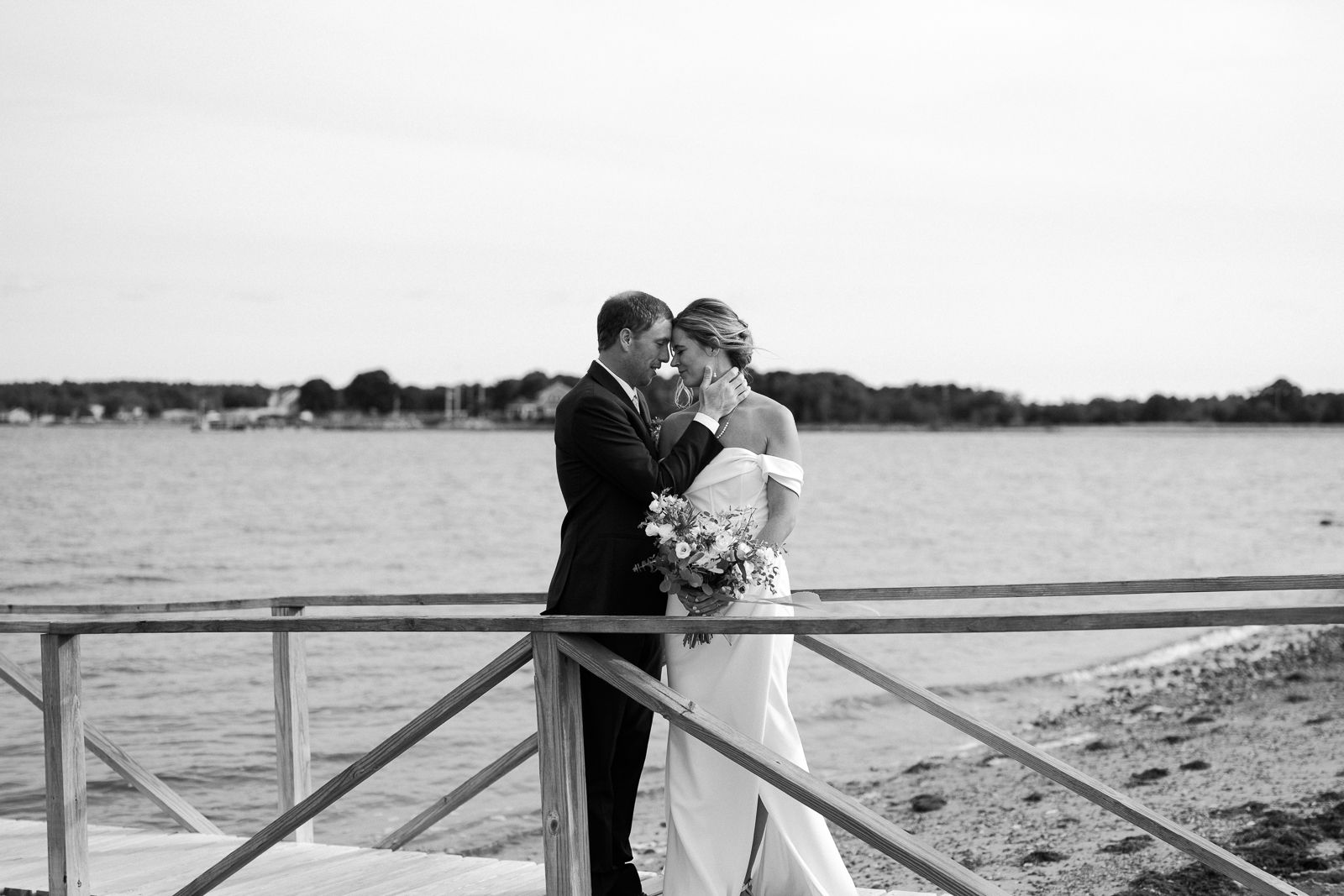 coastal wedding at Shining Tides MA