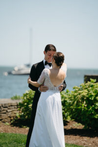 coastal wedding at wychmere beach club in cape cod