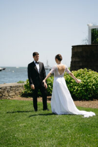coastal wedding at wychmere beach club in cape cod