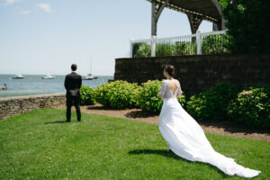 coastal wedding at wychmere beach club in cape cod