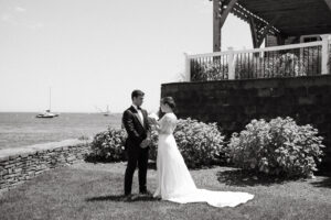 coastal wedding at wychmere beach club in cape cod