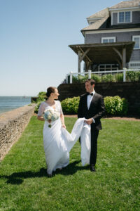 coastal wedding at wychmere beach club in cape cod