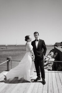 coastal wedding at wychmere beach club in cape cod