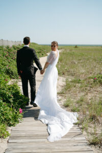 coastal wedding at wychmere beach club in cape cod