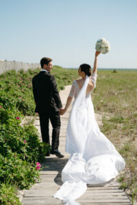 coastal wedding at wychmere beach club in cape cod