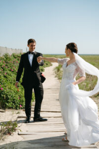 coastal wedding at wychmere beach club in cape cod