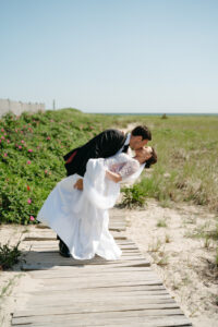 coastal wedding at wychmere beach club in cape cod