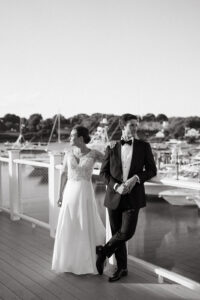 coastal wedding at wychmere beach club in cape cod