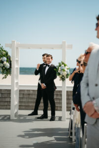 coastal wedding at wychmere beach club in cape cod