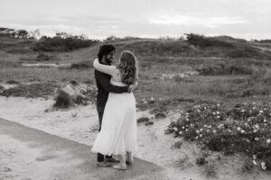 engagement session at Marconi beach in Cape Cod