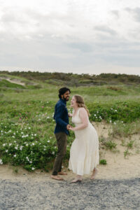 engagement session at Marconi beach in Cape Cod