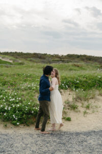 engagement session at Marconi beach in Cape Cod