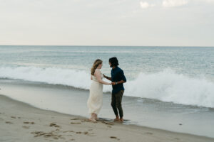 engagement session at Marconi beach in Cape Cod