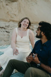 engagement session at Marconi beach in Cape Cod