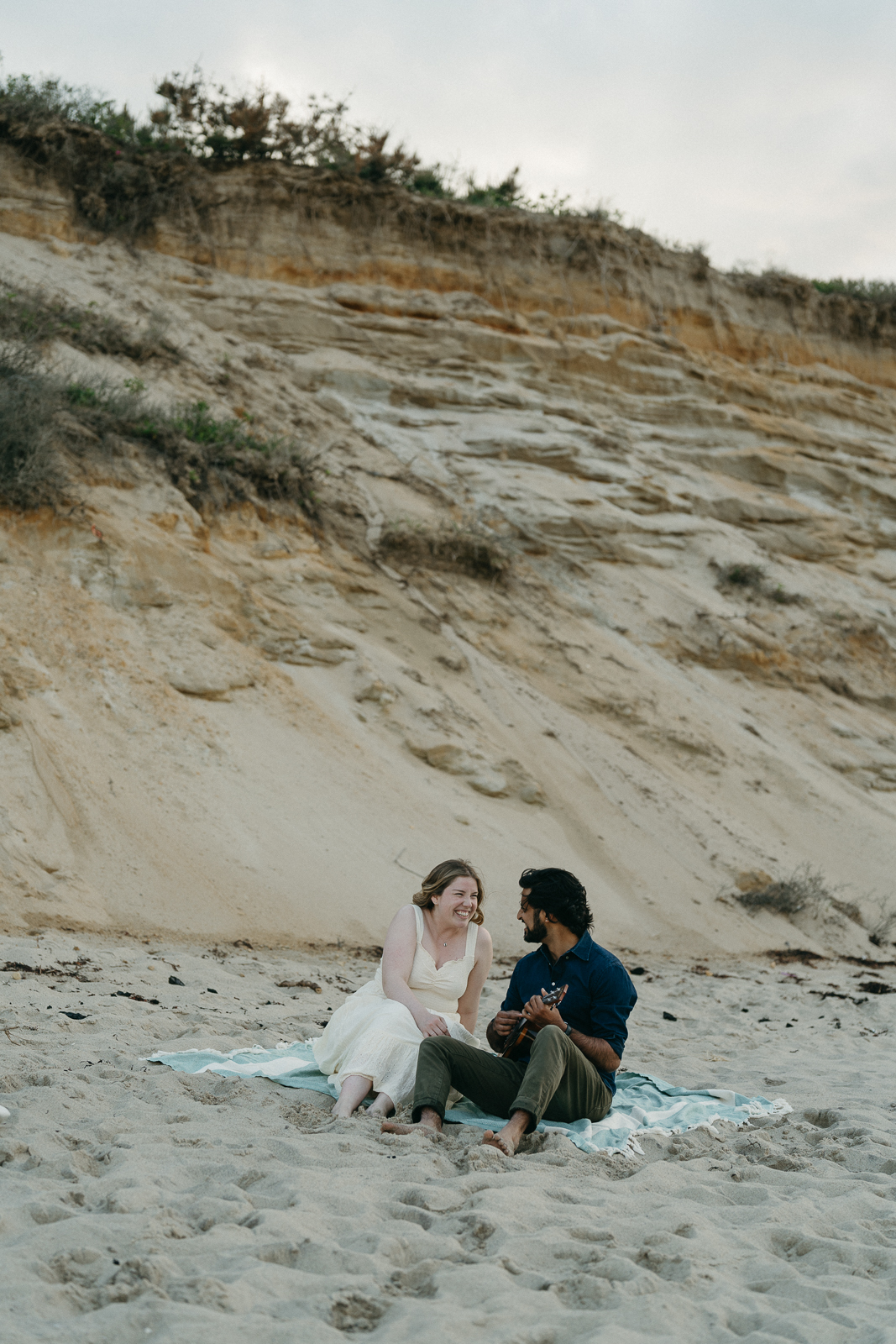 engagement session at Marconi beach in Cape Cod