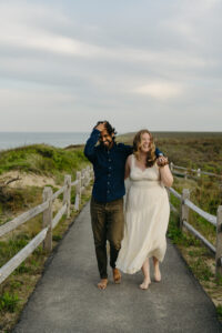 engagement session at Marconi beach in Cape Cod
