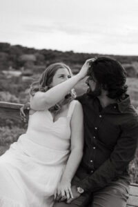 engagement session at Marconi beach in Cape Cod