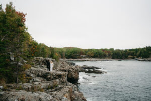 adventure elopement in Acadia National Park, Maine