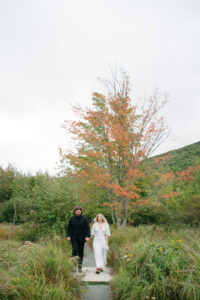 adventure elopement in Acadia National Park, Maine