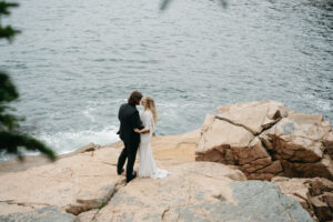 adventure elopement in Acadia National Park, Maine