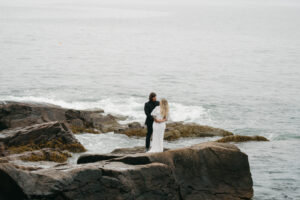 adventure elopement in Acadia National Park, Maine