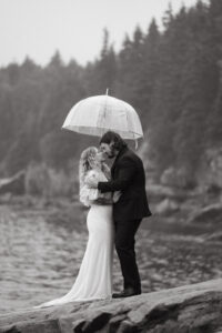 adventure elopement in Acadia National Park, Maine
