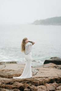 adventure elopement in Acadia National Park, Maine