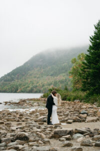 adventure elopement in Acadia National Park, Maine