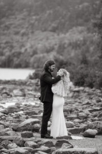 adventure elopement in Acadia National Park, Maine