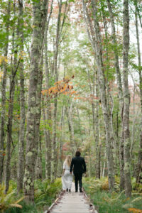 adventure elopement in Acadia National Park, Maine