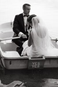 New Hampshire boat wedding photos