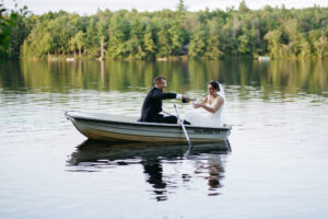 New Hampshire boat wedding photos