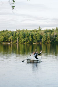 New Hampshire boat wedding photos