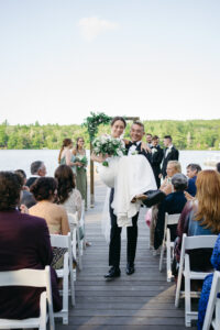 New Hampshire lake wedding photographer