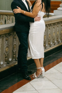 editorial city engagement session in downtown Providence Rhode Island