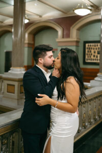editorial city engagement session in downtown Providence Rhode Island
