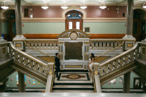 editorial city engagement session in downtown Providence Rhode Island