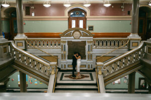editorial city engagement session in downtown Providence Rhode Island
