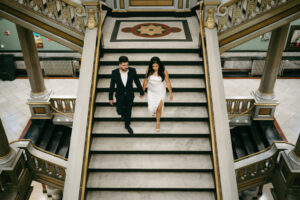 editorial city engagement session in downtown Providence Rhode Island