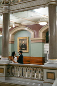 editorial city engagement session in downtown Providence Rhode Island
