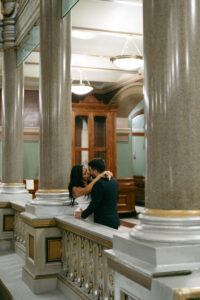 editorial city engagement session in downtown Providence Rhode Island
