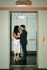 editorial city engagement session in downtown Providence Rhode Island