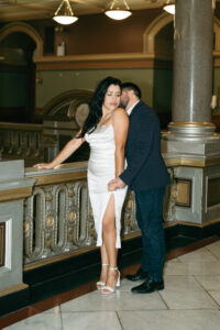 editorial city engagement session in downtown Providence Rhode Island